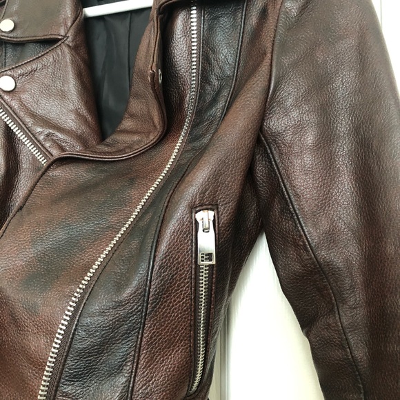Carmar leather biker jacket brown - Picture 5 of 7